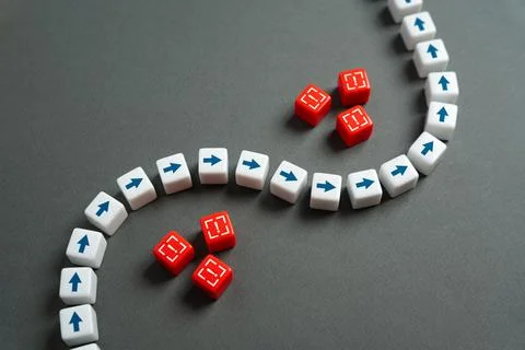 Flexibility in avoiding problems and dangers. Monitoring and responding to ob Stock Photos