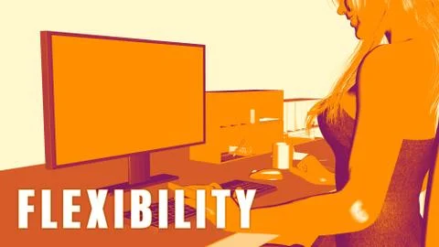 Flexibility Concept Course Stock Illustration