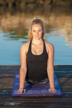 Flexibility condition under morning light. Stock Photos