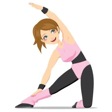 Flexibility Exercise Stock Illustration