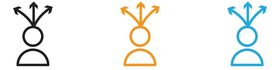 Flexibility icon vector logo set collection for web app ui Illustrazione stock