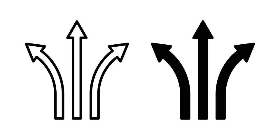 Flexibility icon vectors. Illustrations in black Stock Illustration