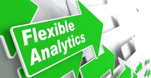 Flexible Analytics. Business Concept. イラスト素材