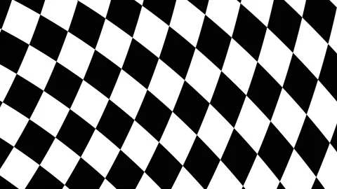 Flexible Checkerboard Pattern Bending Into View and Out Stock Footage 140917712