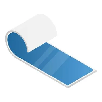 Flexible display icon, isometric style Illustrazione stock