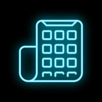Flexible foldable smartphone folding phone screen neon light concept Stock Illustration