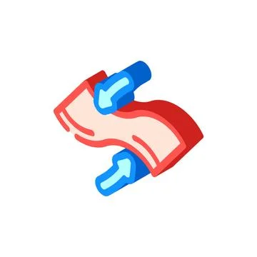Flexible material isometric icon vector illustration Stock Illustration