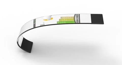 Flexible Mobile Stock Illustration