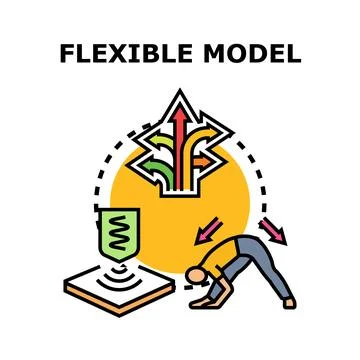 Flexible model adapting strategy and business options Stock Illustration
