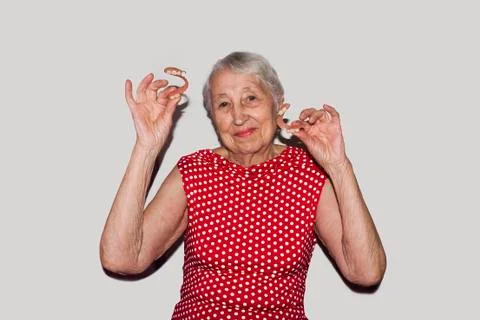 Flexible nylon denture Stock Photos