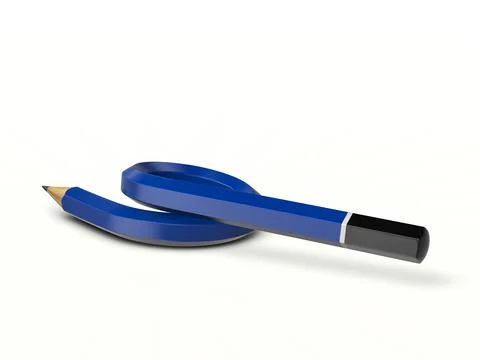 Flexible pencil Stock Illustration
