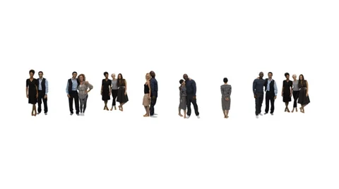 Flexible people - Unique horizontal point of view for this take on alphabet Vídeo Stock 32959231