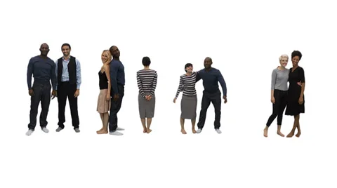 Flexible people - Unique horizontal point of view for this take on alphabet 動画素材 32959238