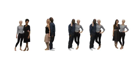 Flexible people - Unique horizontal point of view for this take on alphabet 스톡 동영상 32959246