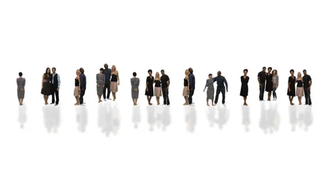 Flexible people - Unique horizontal point of view for this take on alphabet Stock-Footage 32959268
