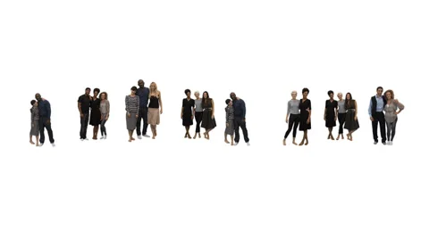 Flexible people - Unique horizontal point of view for this take on lphabet Stock Footage 32959340