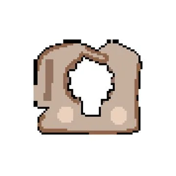 Flexible pipe clamp pixel art vector illustration Stockillustratie