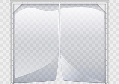 Flexible plastic curtain Stock Illustration