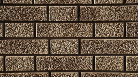 Flexible plastic panels imitating brickwork or clinker. Stock Footage 166467979