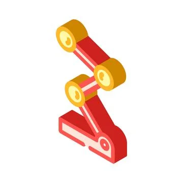 Flexible positioning isometric icon vector illustration Stock Illustration