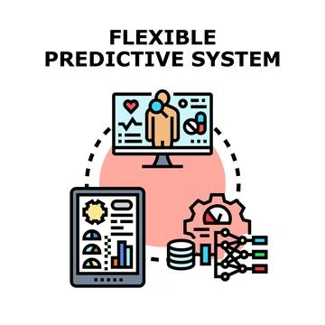 Flexible predictive system analyzing data for health management Stock Illustration