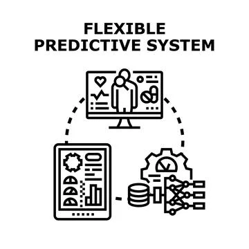 Flexible predictive system analyzing data for health management Stock Illustration