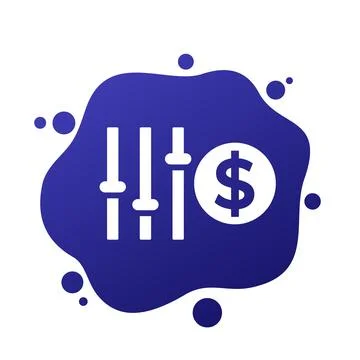 Flexible price icon, dynamic pricing vector Illustrazione stock
