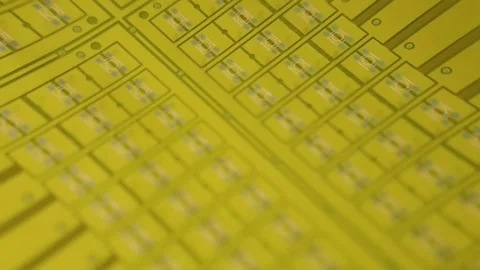 Flexible printed circuit board close up 库存影片 348171159