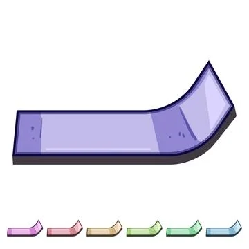 Flexible screen technology display bending innovation concept Stock Illustration
