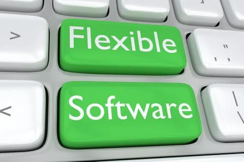 Flexible Software concept Stock Illustration