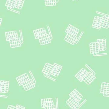 Flexible solar panel line vector seamless pattern Stock Illustration