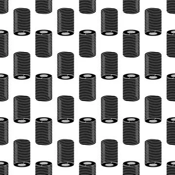 Flexible spring pattern seamless vector 스톡 일러스트