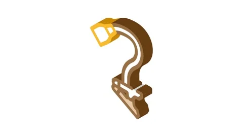 Flexible table lamp isometric icon animation Stock Footage 327295371