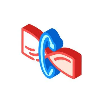 Flexible usage isometric icon vector illustration Stock Illustration