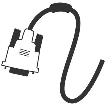 Flexible USB Connector Cable for Everyday Use Stock Illustration