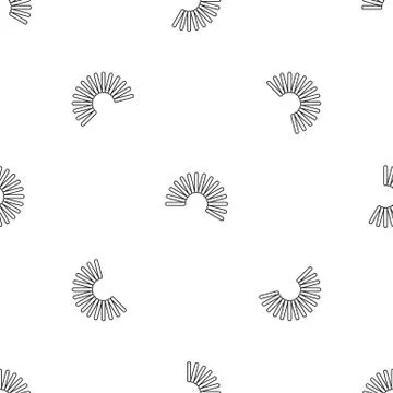 Flexible wire coil pattern seamless vector Stock Illustration