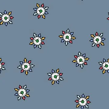 Flexible work schedule hybrid work vector seamless pattern Stock Illustration