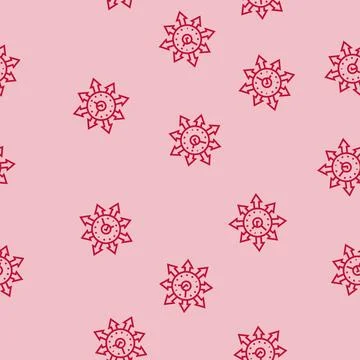 Flexible work schedule hybrid work line seamless pattern Stock-Illustration