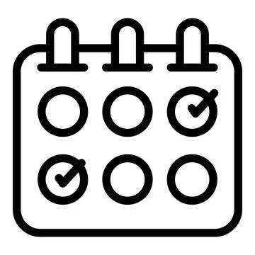Flexible working icon, outline style 스톡 일러스트
