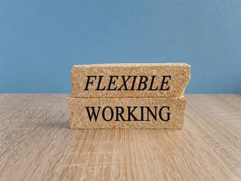Flexible working symbol. Foto stock