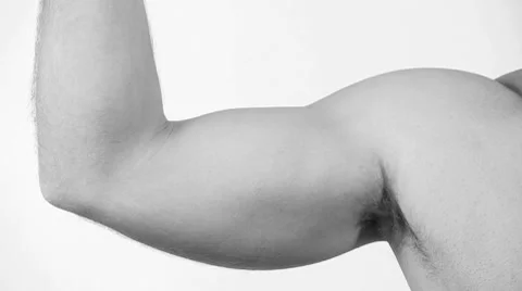 Flexing Bicep Stock Footage 7901519
