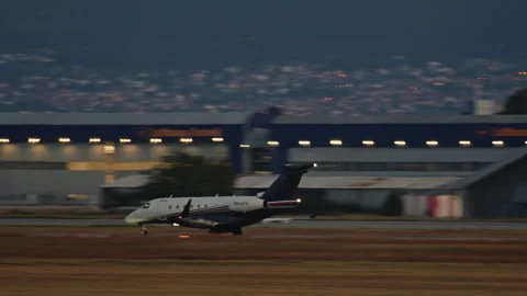 Flexjet Embraer Praetor 600 Taking-Off from Sofia Airport, Bulgaria Video stock 264948983