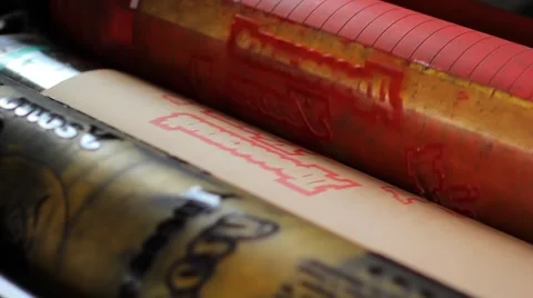  flexographic machine 库存影片 57484107