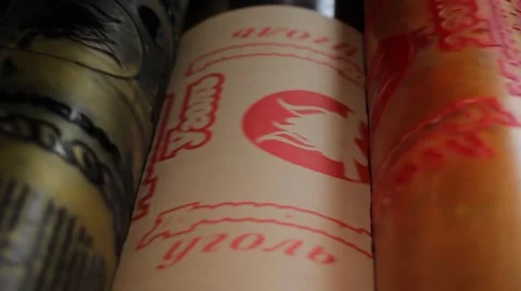  flexographic machine, print on paper packages, manufacturer of paper packaging Stock Footage 57483906