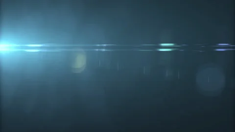 Flicker blue flare light moving from top left to bottom left Stock Footage 305772846