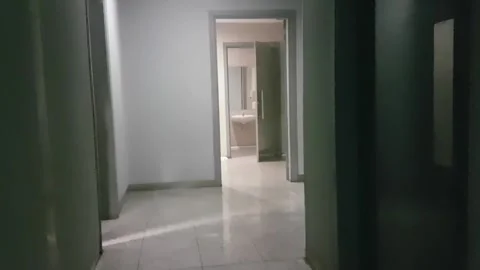 Flicker lights in the WC Stock Footage 171814598