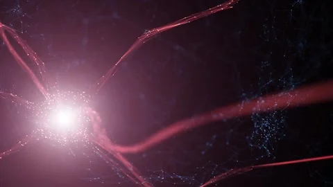 Flicker neuron cell animation background Stock Footage 318675333