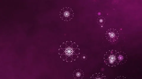 Flicker snowflakes motion abstract on pink cloud Stock Footage 165372774