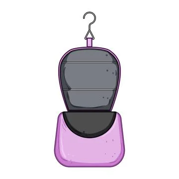Flicker toiletry bag cartoon vector illustration Ilustración de archivo