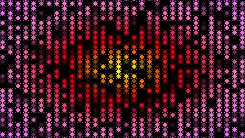 Flicker wall lights. Flashing lights Lanterns for clubs and discos. Matrix beam Stock Footage 233023048